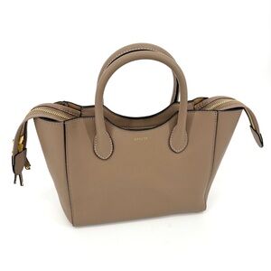 AALLYN Leather Lilly Satchel Biscotti